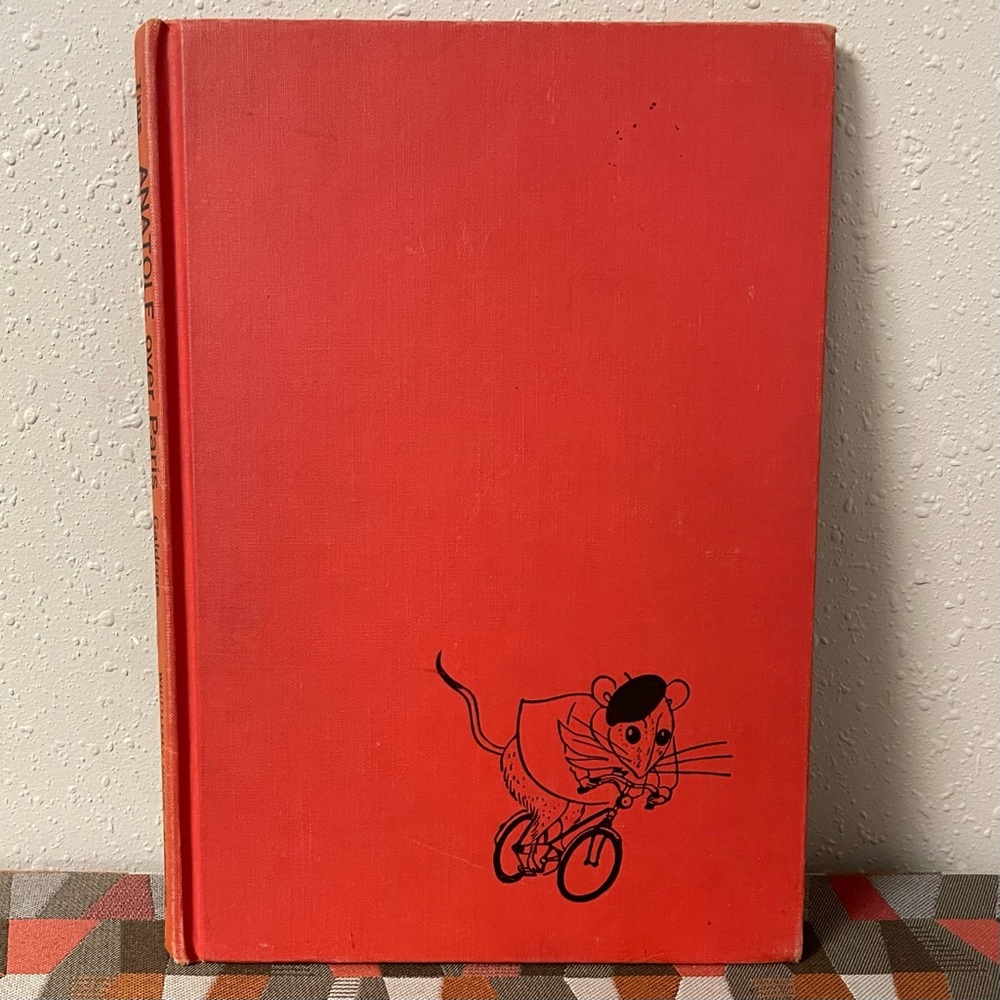 Vintage 1961 Anatole Over Paris Book - Eve Titus Hardcover - 10"
